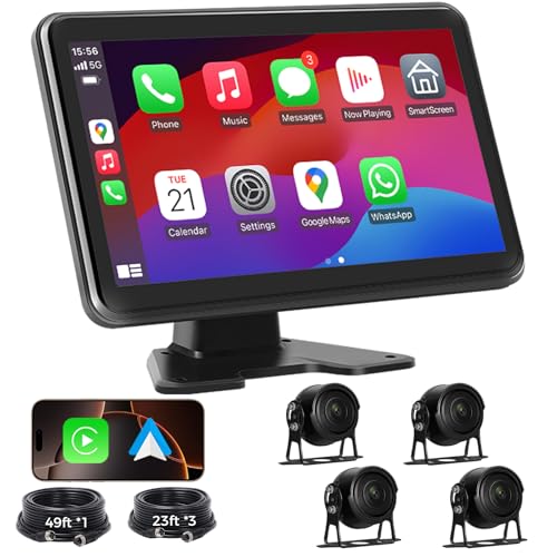 4 Channel Backup Camera Dash Cam System for Trucks