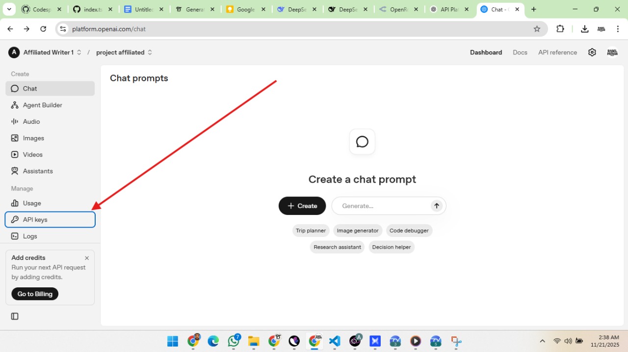 OpenAI Billing