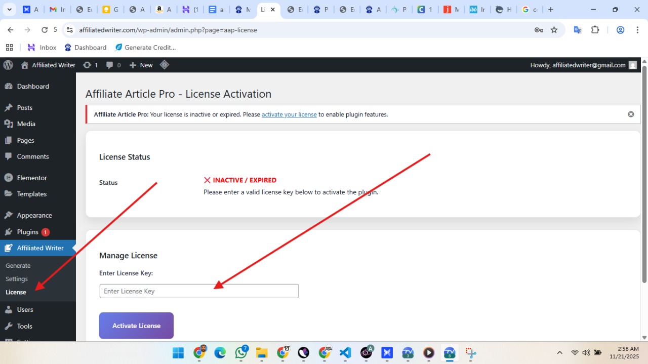 License Activation