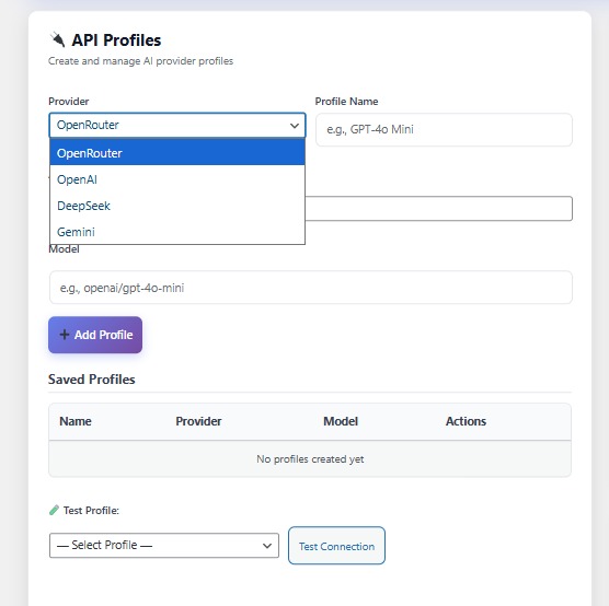API Settings