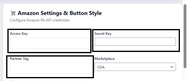 Amazon Settings